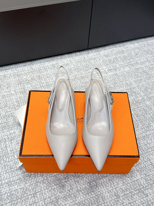 HM Lover Pump 40mm Taupe Grey Calfskin 461890