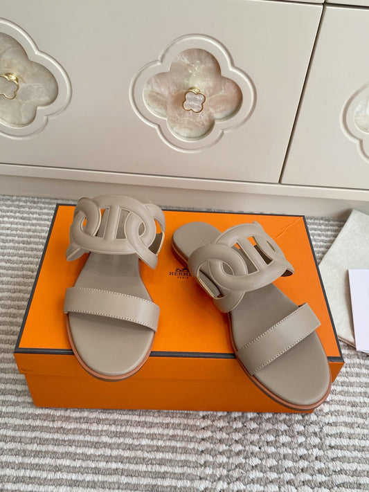 HM Lagune Sandal Light Taupe Leather 776550