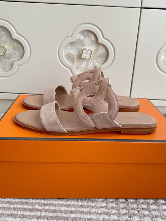 HM Lagune Sandal Light Khahi Suede 776538