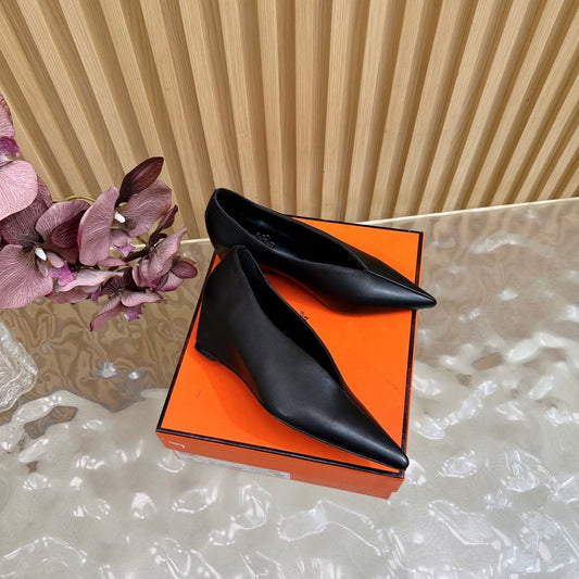 HM Louna 55 Pump 50mm Dark Black Suede 498198