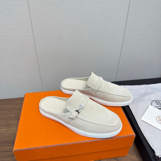 HM 25s Like Mule White Suede Rubber 465663