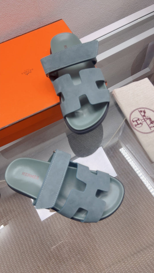 HM Chypre Sandal Clay Grey Suede 827520