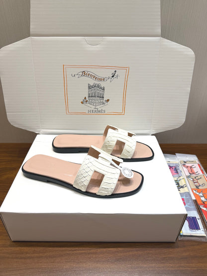 HM Sandal White Light Pink in Snakeskin 788521