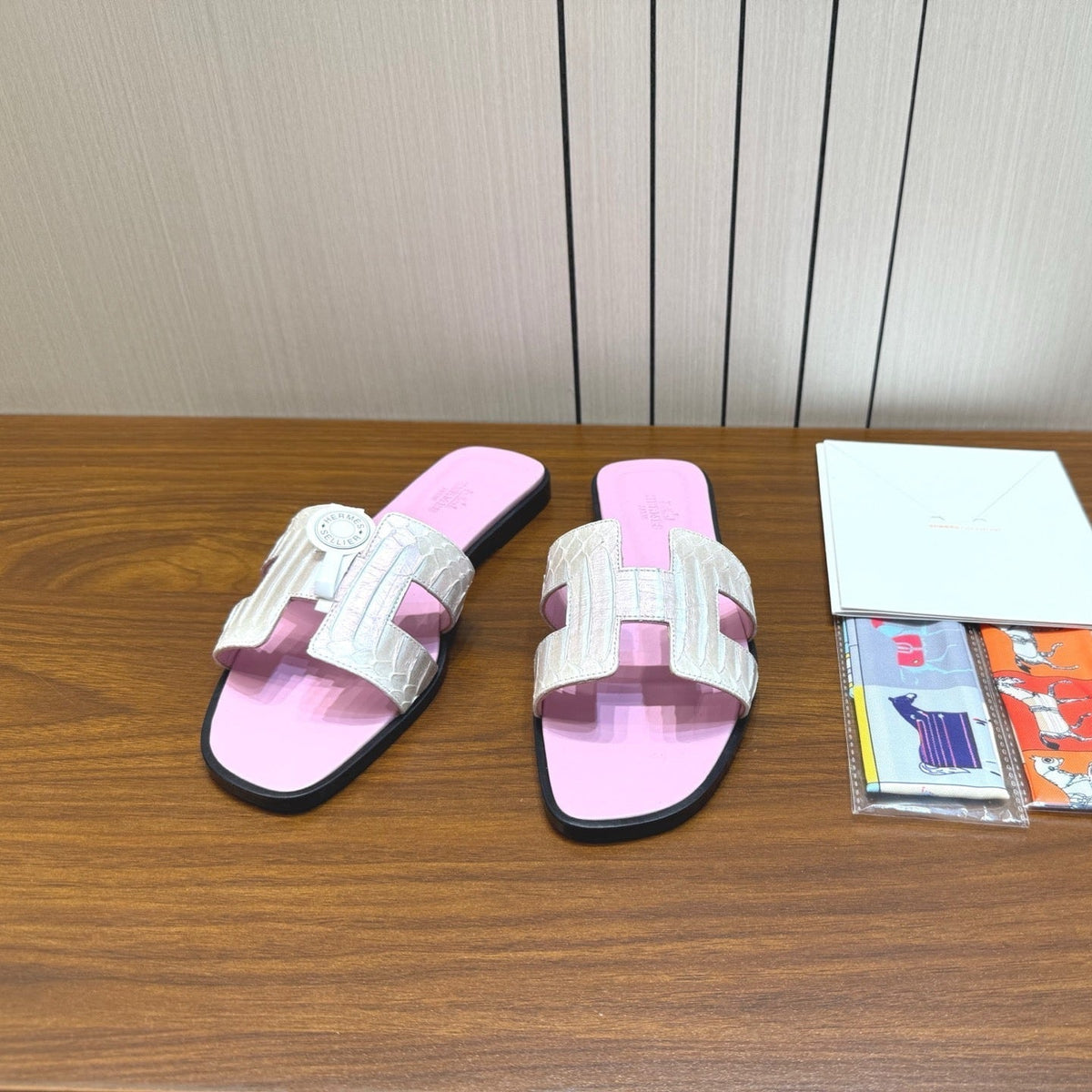 HM Sandal Baby Pink in Snakeskin 788514
