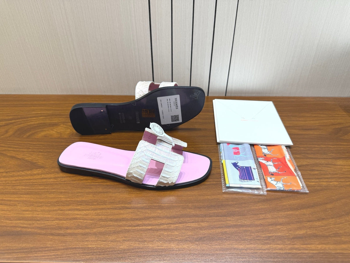 HM Sandal Baby Pink in Snakeskin 788514