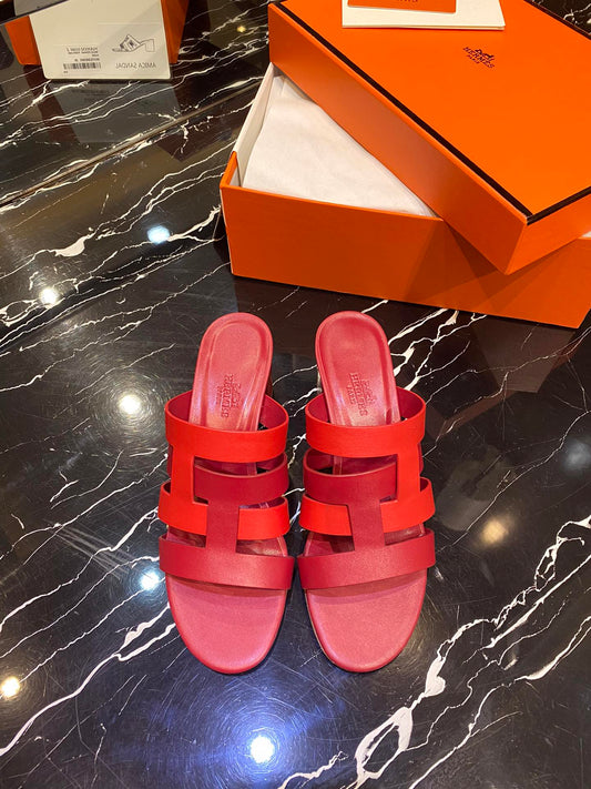 HM Amica Sandals 50mm Red Sheepskin 546230