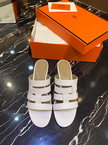 HM Amica Sandals 50mm White Sheepskin 546227