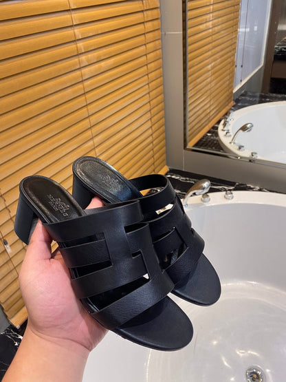 HM Amica Sandals 50mm Black Sheepskin 546228
