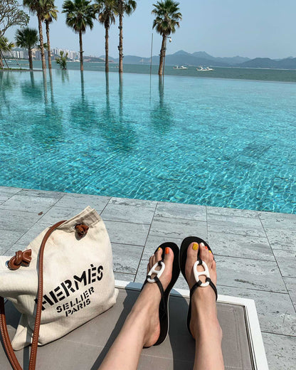 HM Kala Nera Slippers Black Cowhide 546338