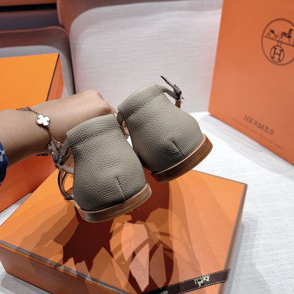 santorini sandal etain epsom leather