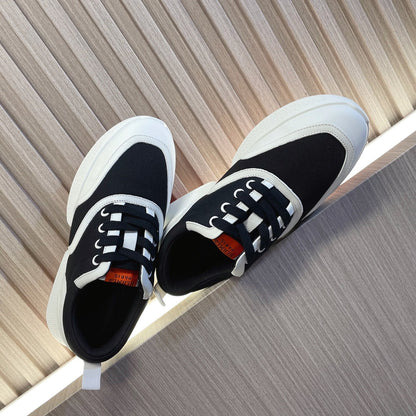 GIGA SNEAKER BLACK MIX WHITE SUEDE