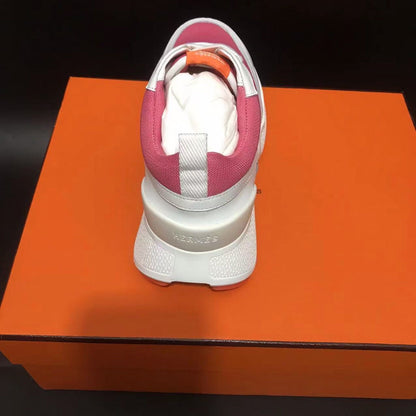 HM Giga 50 Sneaker Pink Canvas White Goatskin Orange