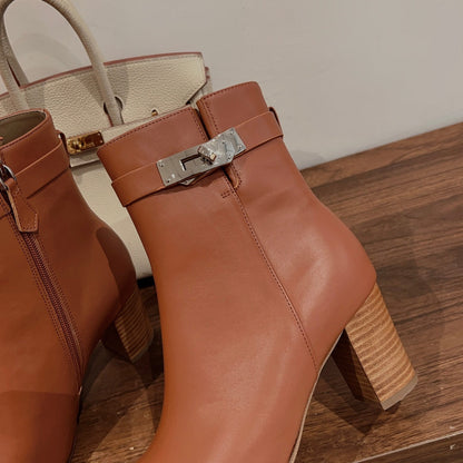 HM Saint Germain Ankle Boot Brown Calfskin