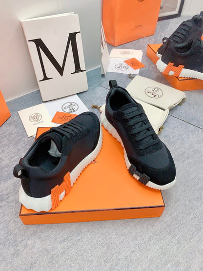 HM Bouncing Sneaker In Black Lambskin 106435