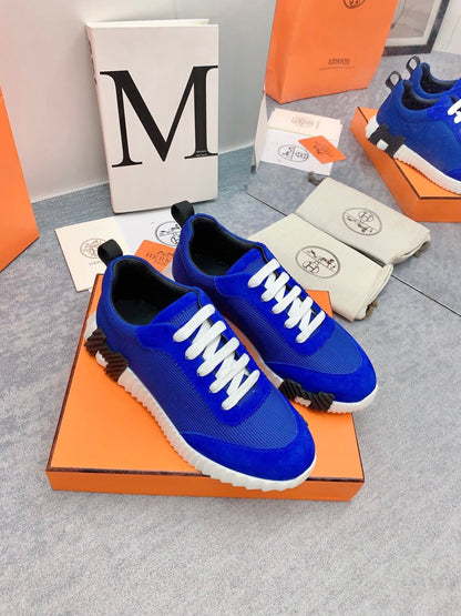 HM Bouncing Sneaker In Blue Mesh Fabric 106457