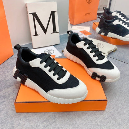 HM Bouncing Sneaker In Black Mesh Fabric 106459