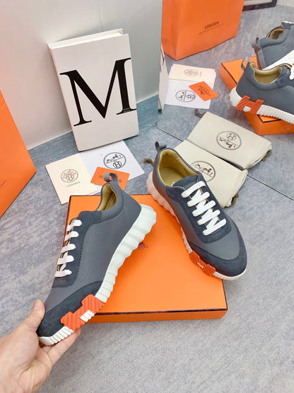 HM Bouncing Sneaker In Dark Grey Mesh Fabric 106461