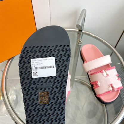 Chypre Techno Sandal Pink Leather