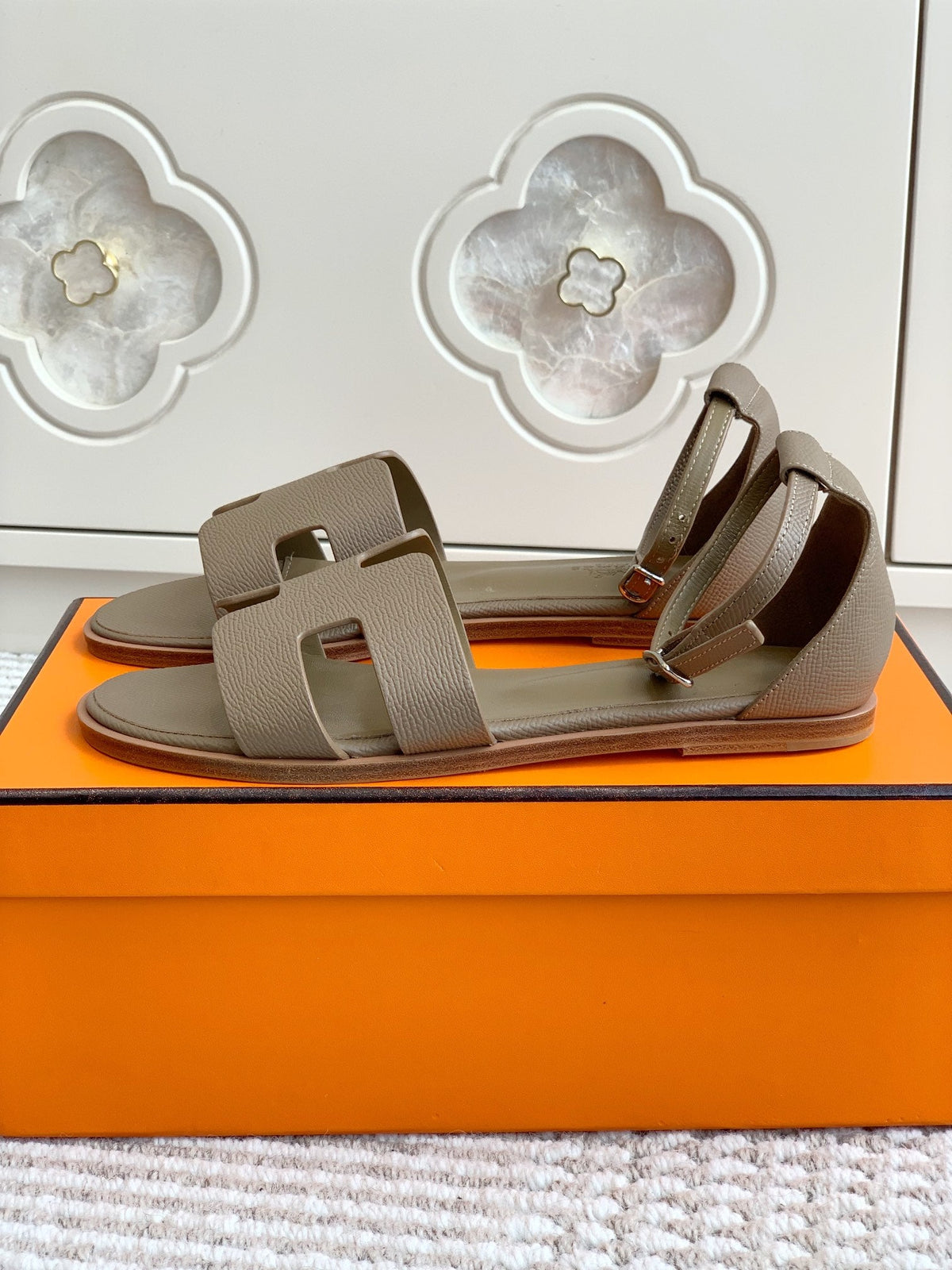 HM 25 Santorini Etoupe Epsom Leather Calfskin