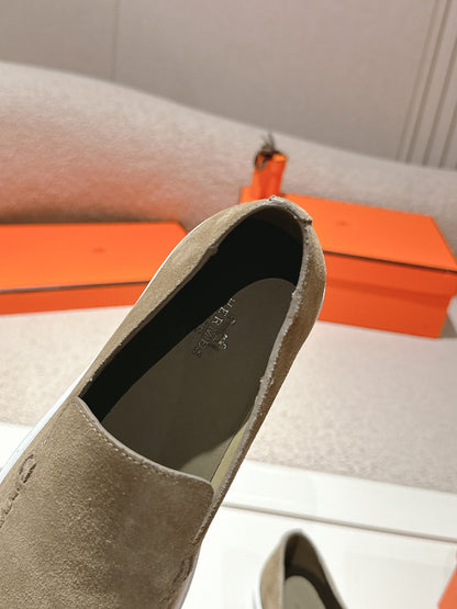 HM Julien Loafer Dark Khahi Suede 577427