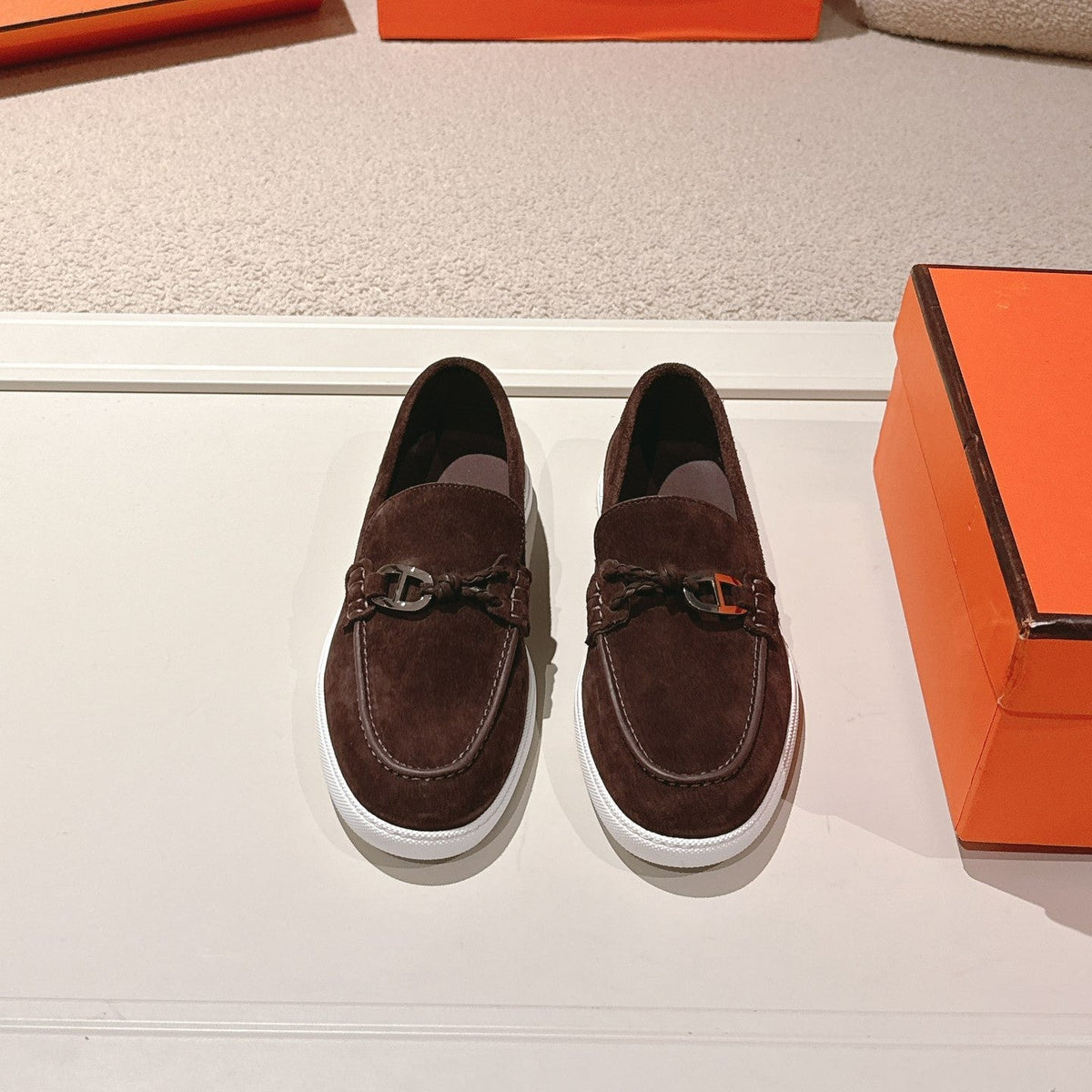 HM Ignacio Loafer Chocolate Suede 577445