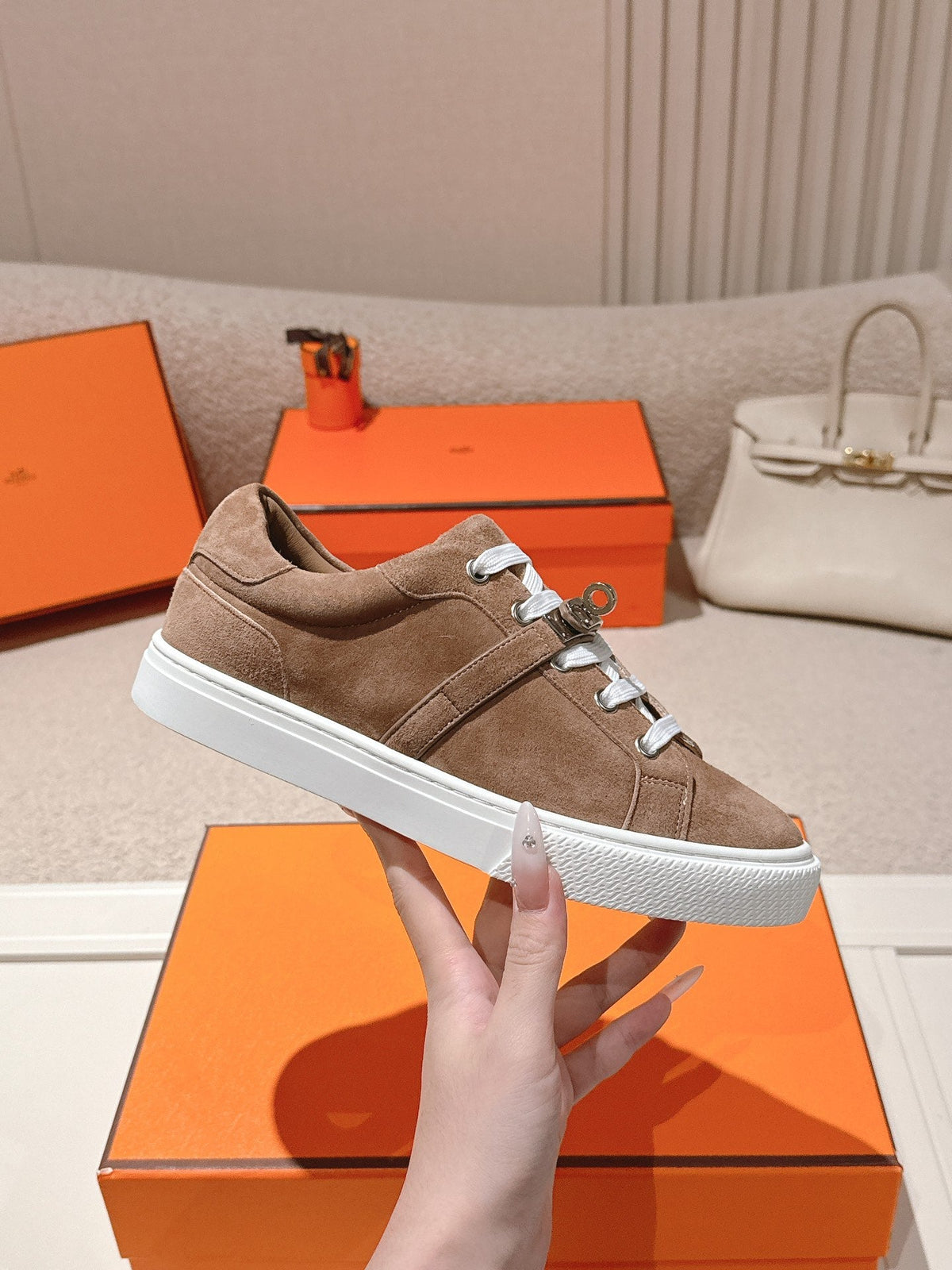 HM Day Sneakers Coffee Brown Suede 577516