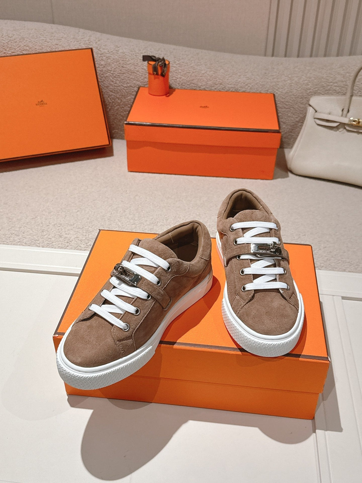 HM Day Sneakers Coffee Brown Suede 577516