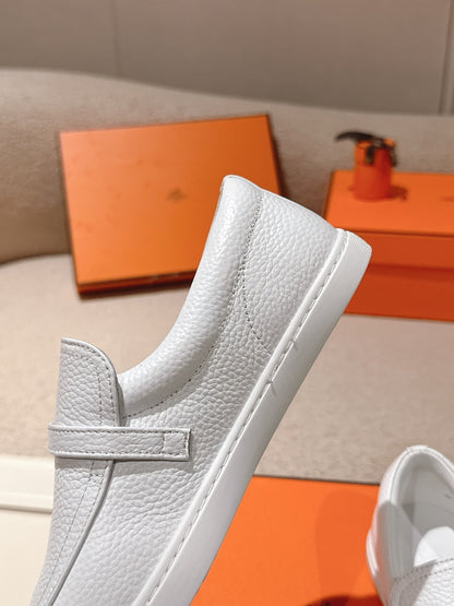 HM 25ss Loafers White Sheepskin 577163