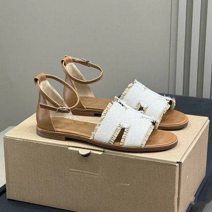 HM 25 Santorini Gold Calfskin White Denim