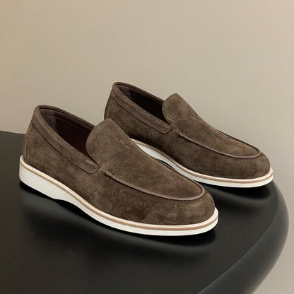 HM Low Loafers Dark Brown  Suede 593662