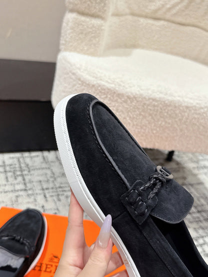 HM 25 Mocassim lgnacio Loafer Black Cowhide 377583