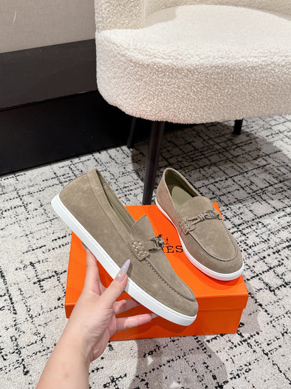 HM 25 Mocassim lgnacio Loafer Moss Green Cowhide 377586