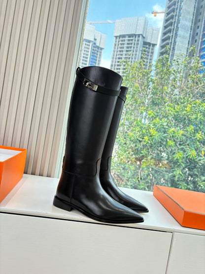 HM Lizy Boot Black Cowhide 548752