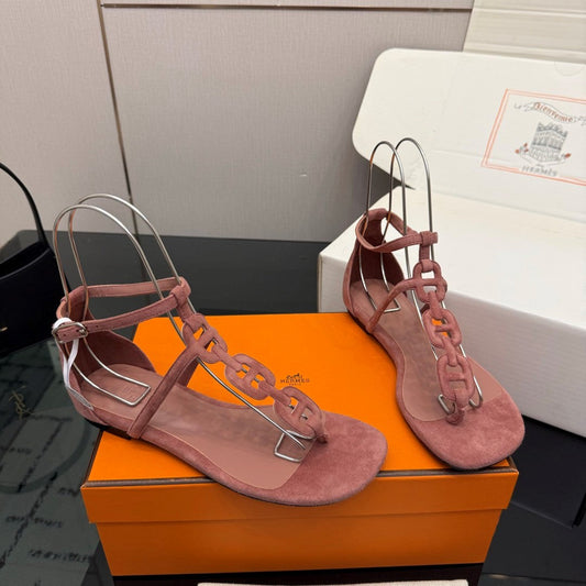 HM Milos Sandal Rust Rose Suede 829167