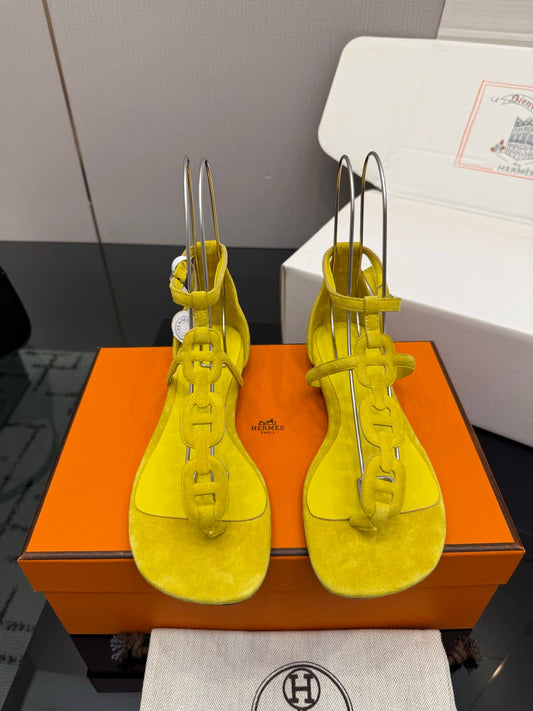 HM Milos Sandal Yellow Suede 829170