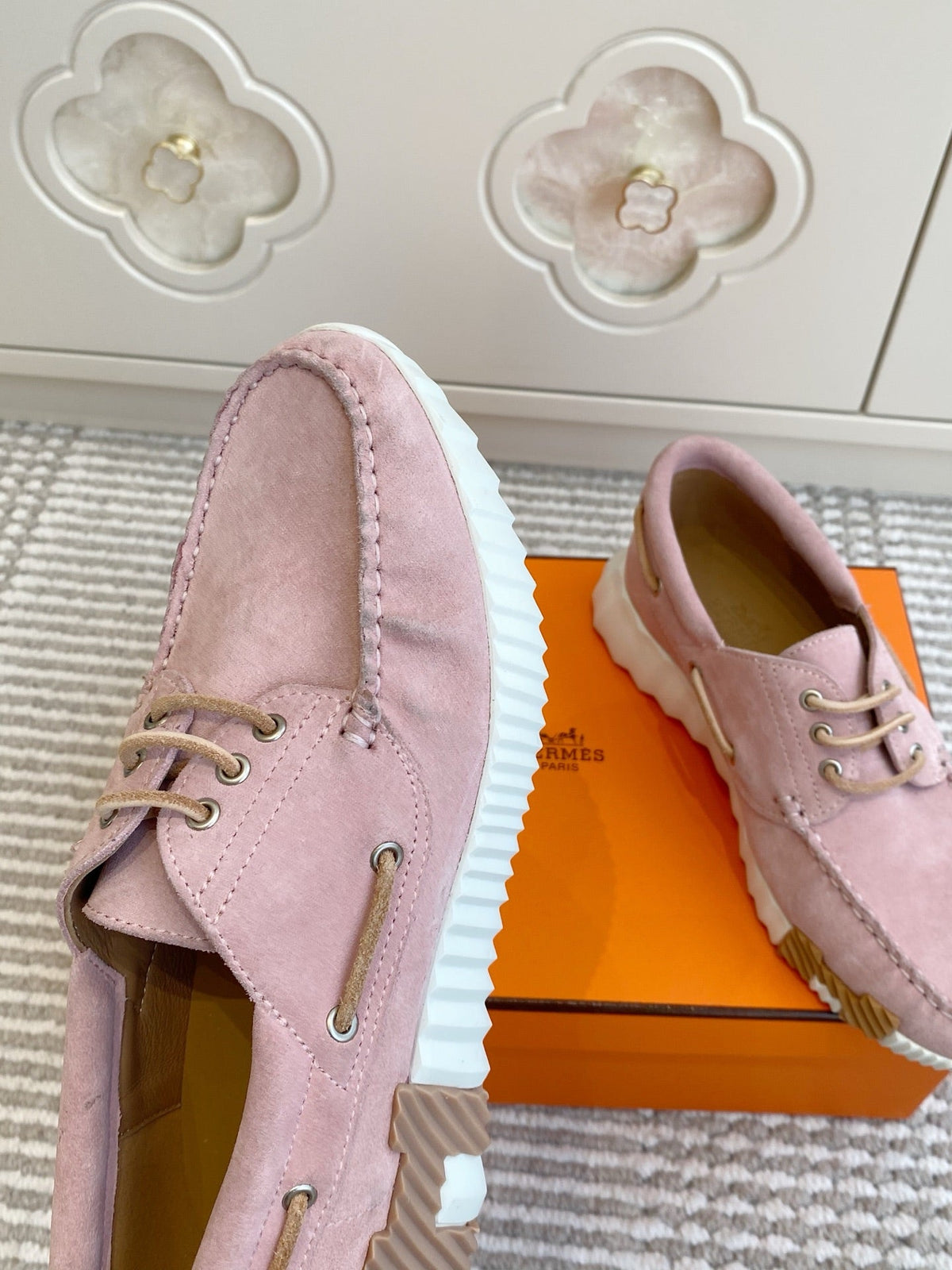 HM Ketch Sneakers Light Pink Suede