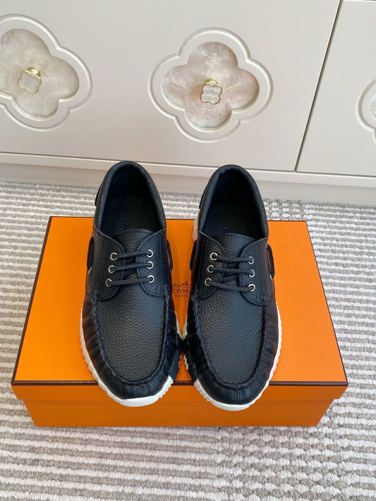HM Ketch Sneakers Black Grain Cowhide