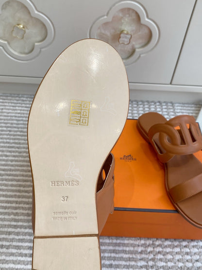 HM Lagune Sandal Tan Leather 776544
