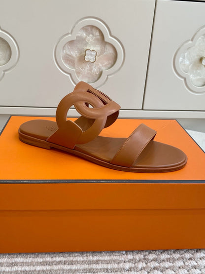 HM Lagune Sandal Tan Leather 776544