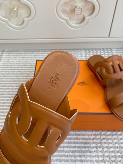 HM Lagune Sandal Tan Leather 776544