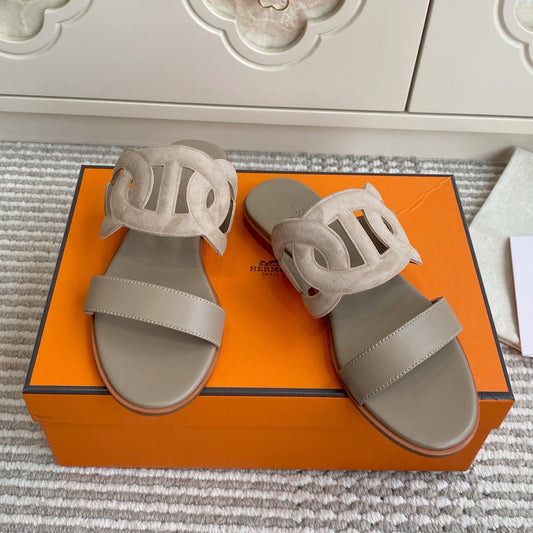 HM Lagune Sandal Taupe Suede 776542