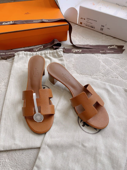 HM 26s Oran Sandal Tan Brown Espom Goatskin 724270