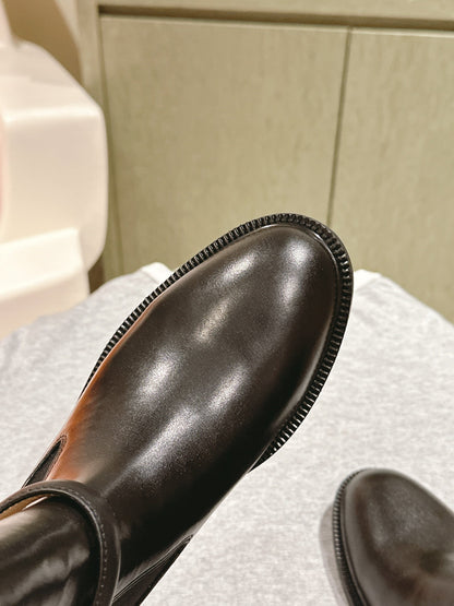 HM 24ss Kelly Martin Short Boots 35mm Black Cowhide 445507