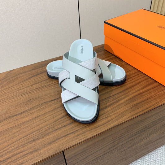 HM Kazimir Sandal baby Blue Suede Calfskin 294038