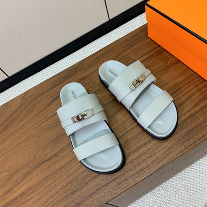 HM Jackson Sandal White Calfskin 294055