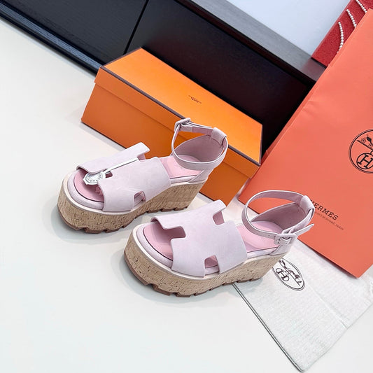 HM Luce 30 Sandal 65mm Light Pink Suede 622761