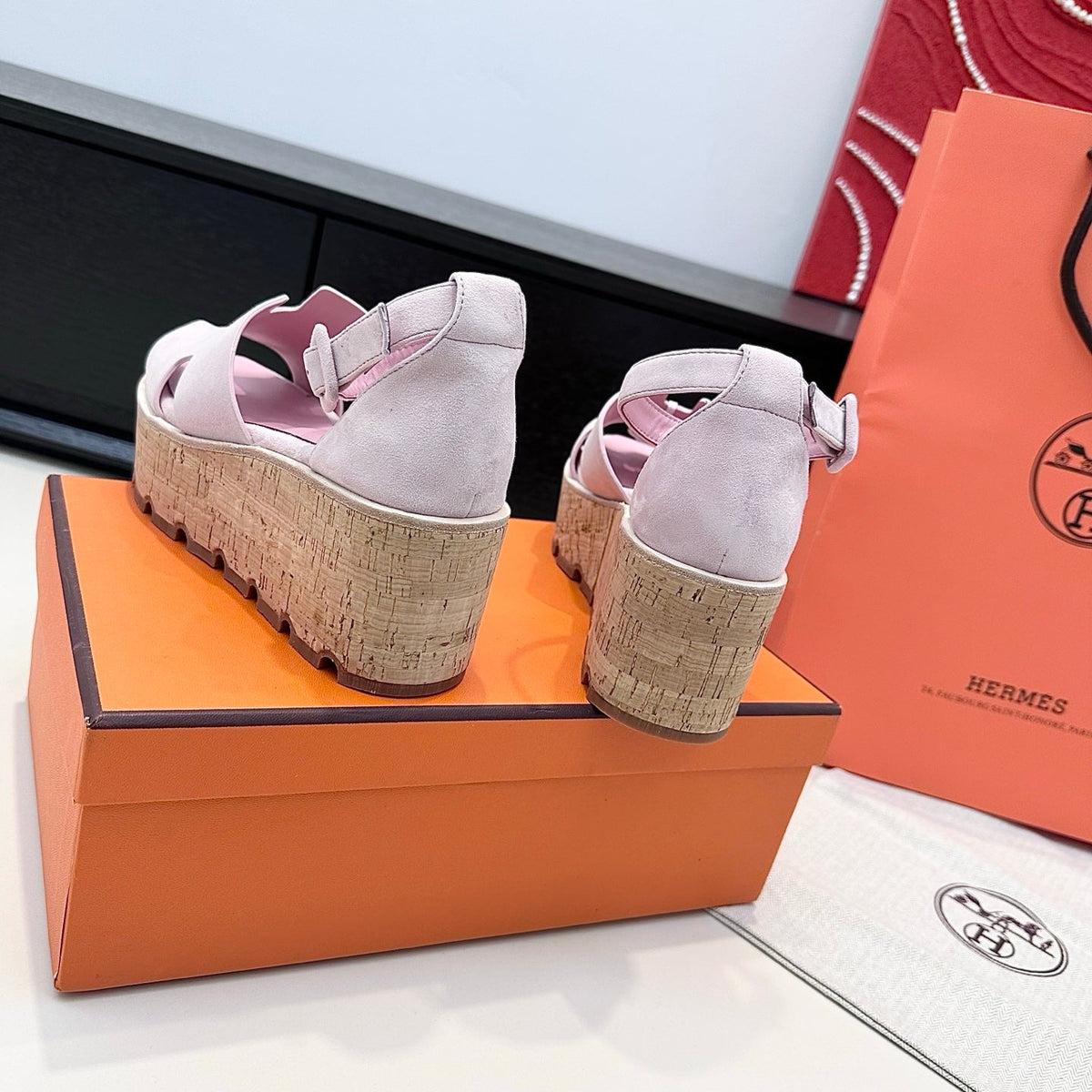 HM Luce 30 Sandal 65mm Light Pink Suede 622761