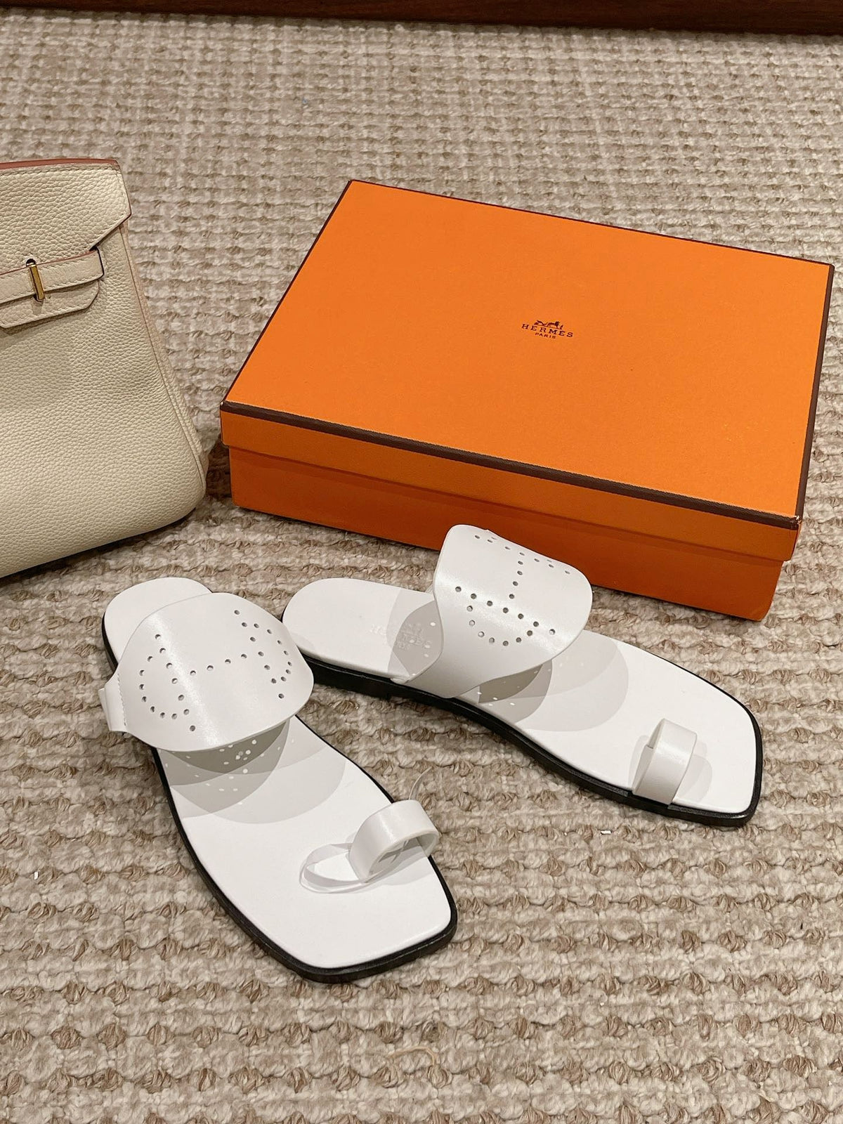 HM Hera Sandal White Cowhide 544539