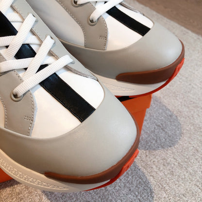 HM Hugo Sneakers White Grey Calfskin 933467