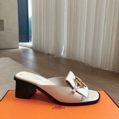 Ilot 50 Sandal White Calfskin